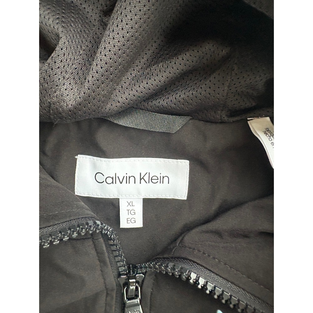 Calvin Klein Mens Infinite Stretch Softshell Hooded Jacket Black size XL - Picture 2 of 6